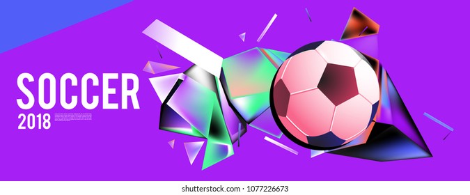 soccer 2018 background banner and poster
