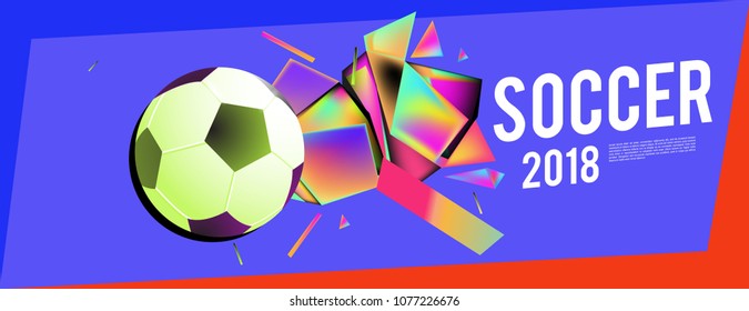 soccer 2018 background banner and poster
