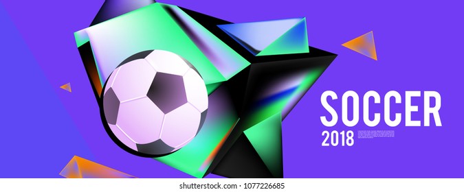 soccer 2018 background banner and poster
