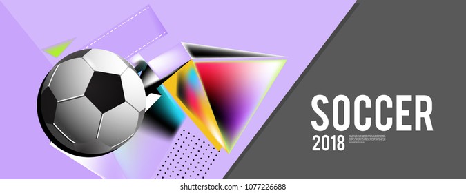 soccer 2018 background banner and poster

