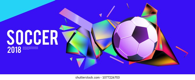 soccer 2018 background banner and poster
