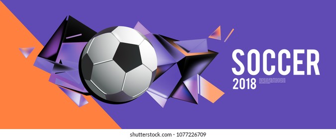 soccer 2018 background banner and poster
