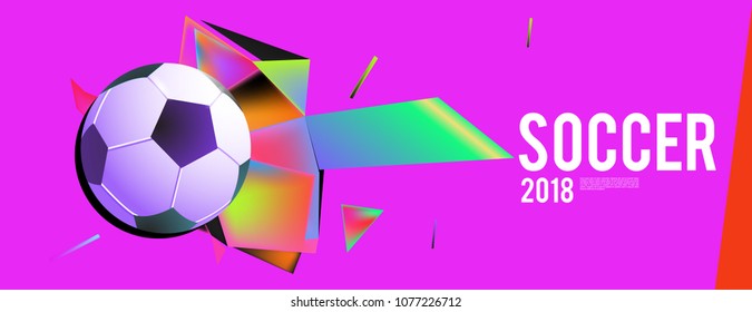 soccer 2018 background banner and poster
