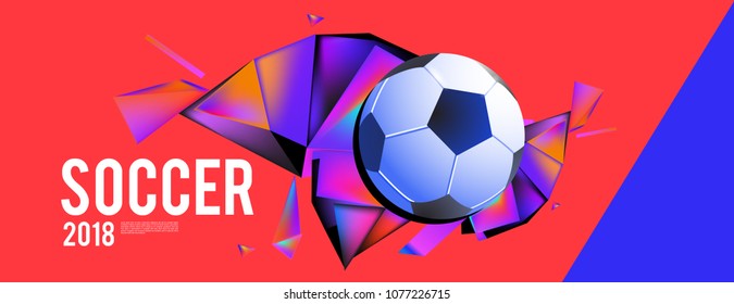 soccer 2018 background banner and poster

