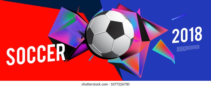soccer 2018 background banner and poster
