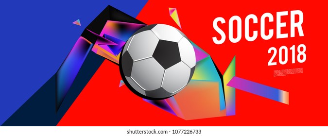 soccer 2018 background banner and poster
