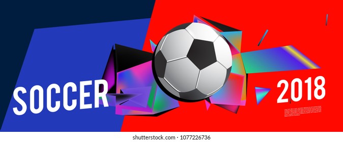 soccer 2018 background banner and poster
