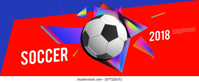 soccer 2018 background banner and poster
