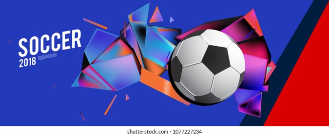 
soccer 2018 background banner and poster