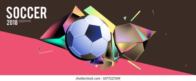 
soccer 2018 background banner and poster