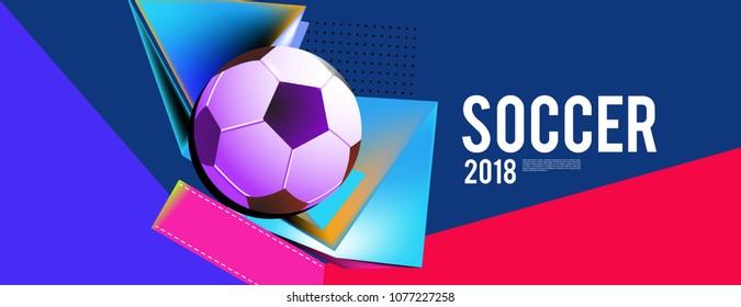 
soccer 2018 background banner and poster