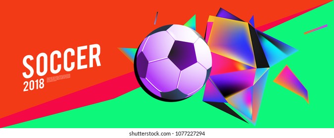 
soccer 2018 background banner and poster