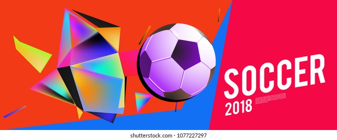 
soccer 2018 background banner and poster