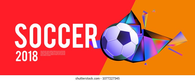 
soccer 2018 background banner and poster