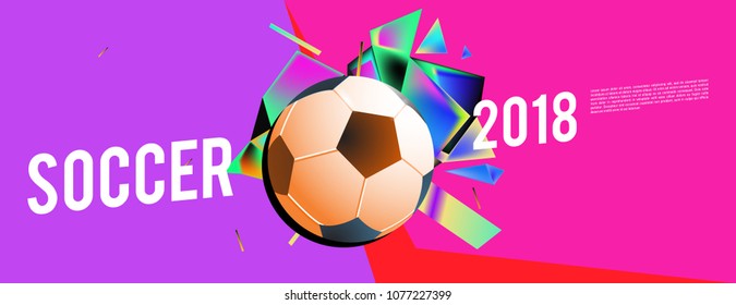 
soccer 2018 background banner and poster
