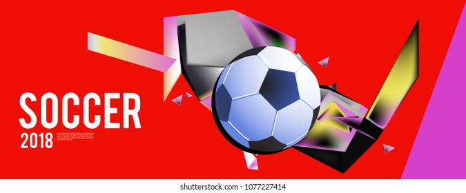 
soccer 2018 background banner and poster