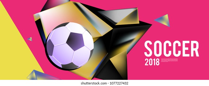 
soccer 2018 background banner and poster