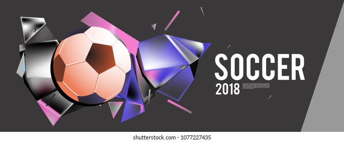 
soccer 2018 background banner and poster