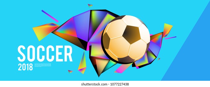 
soccer 2018 background banner and poster