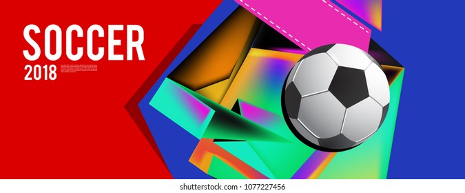 
soccer 2018 background banner and poster