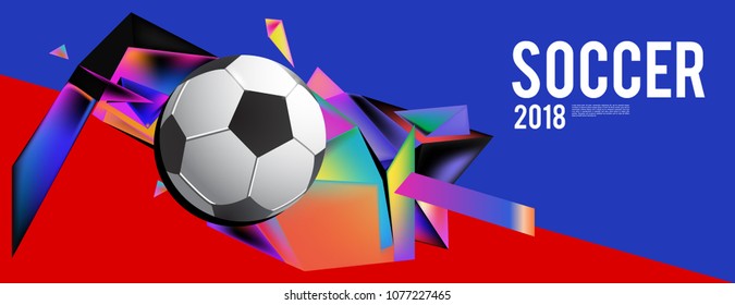 
soccer 2018 background banner and poster