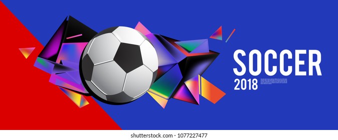 
soccer 2018 background banner and poster