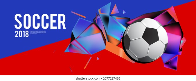 
soccer 2018 background banner and poster