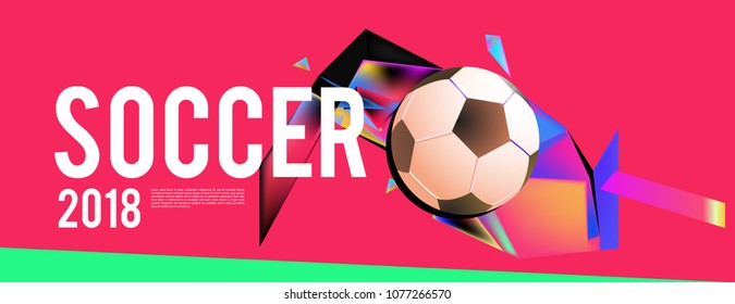 soccer 2018 background banner and poster