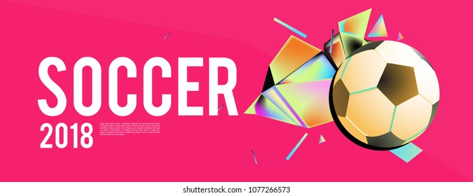 soccer 2018 background banner and poster
