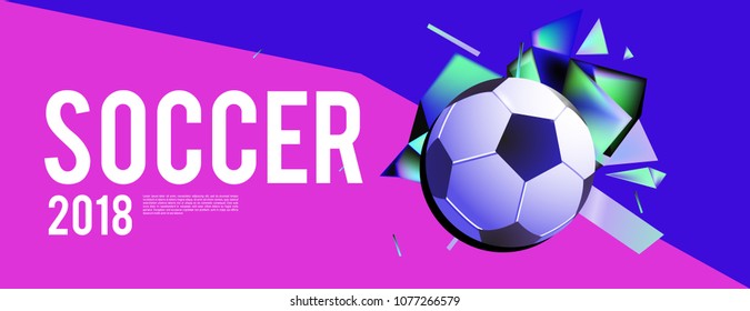 soccer 2018 background banner and poster
