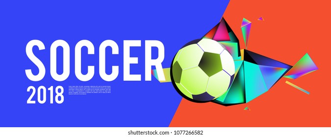 soccer 2018 background banner and poster