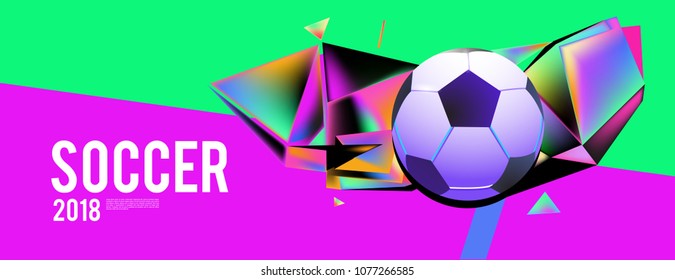 soccer 2018 background banner and poster