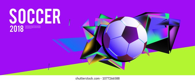 soccer 2018 background banner and poster