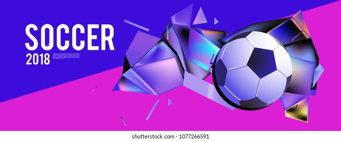 soccer 2018 background banner and poster