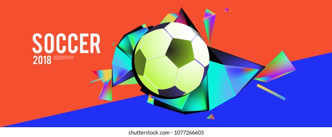 soccer 2018 background banner and poster