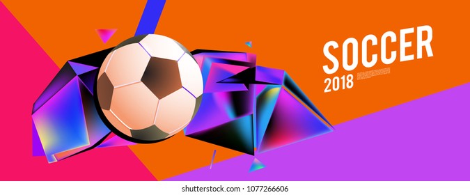 soccer 2018 background banner and poster