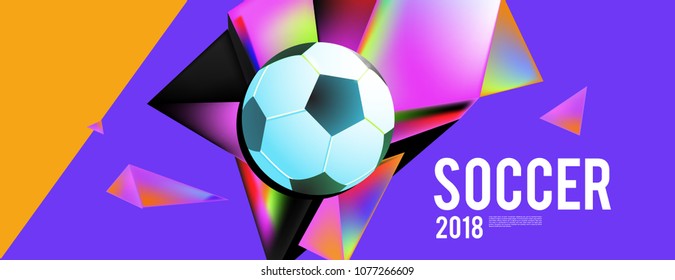 soccer 2018 background banner and poster
