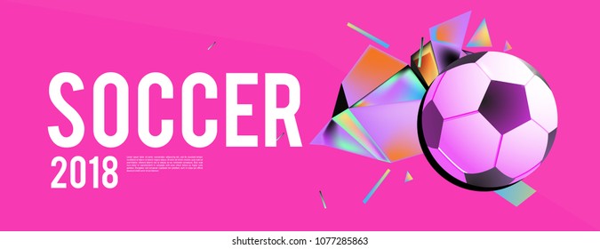 soccer 2018 background banner and poster