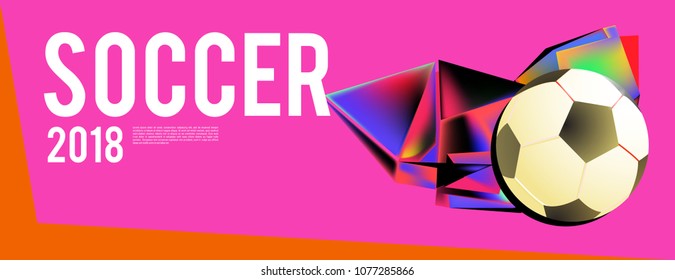 soccer 2018 background banner and poster