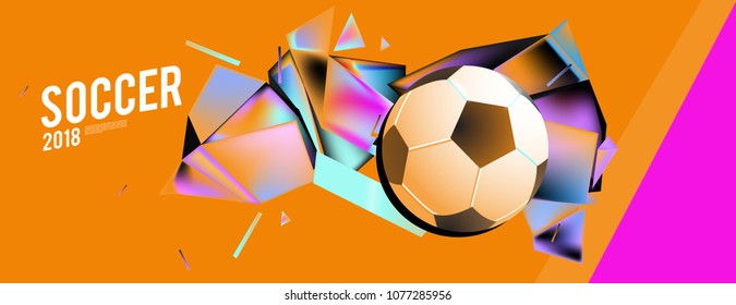 soccer 2018 background banner and poster