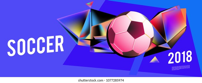 soccer 2018 background banner and poster