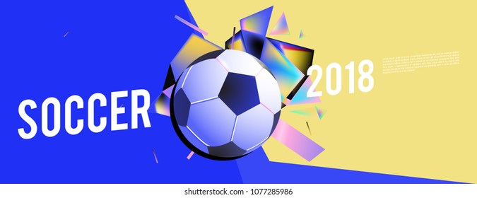 soccer 2018 background banner and poster