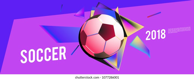 soccer 2018 background banner and poster