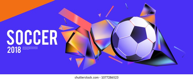 soccer 2018 background banner and poster