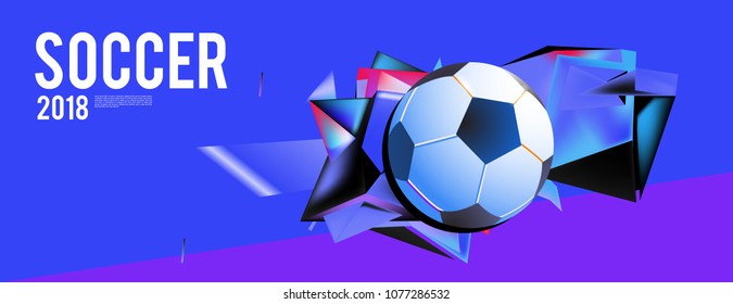 soccer 2018 background banner and poster