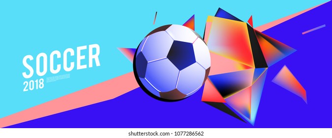 soccer 2018 background banner and poster