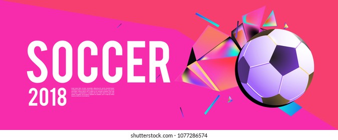 soccer 2018 background banner and poster