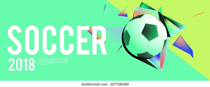 soccer 2018 background banner and poster