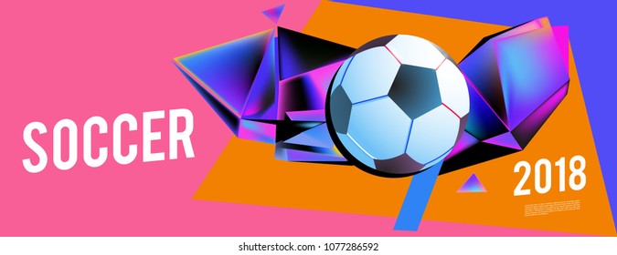 soccer 2018 background banner and poster