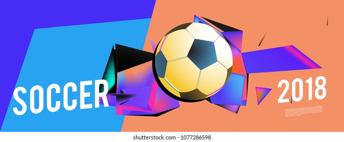 soccer 2018 background banner and poster